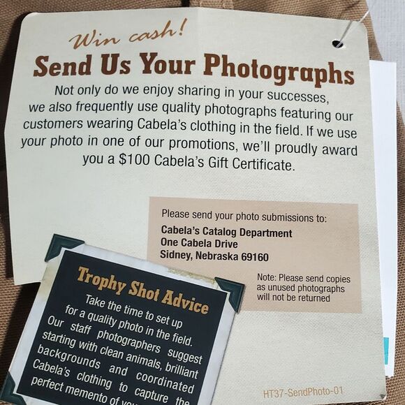 Cabela's Boar Hide Pants Men's 46 Reg. Inseam 27.5". Brush Hunting Brown NWT - Picture 5 of 8